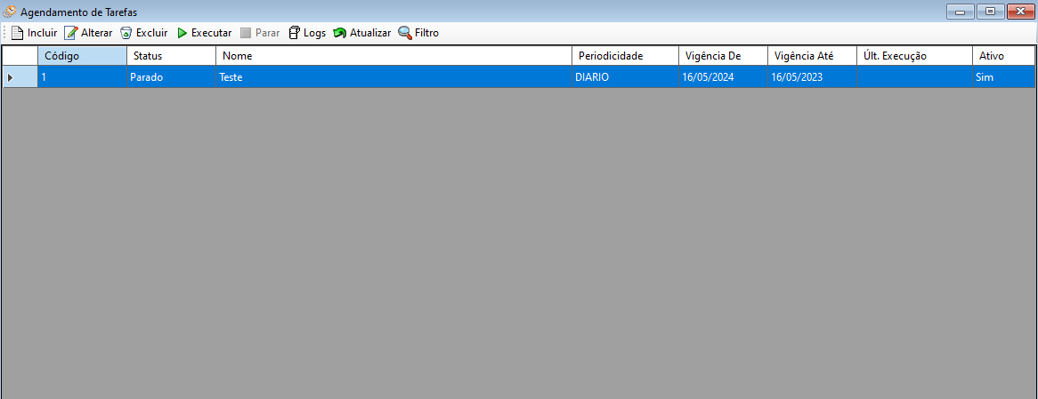 configurar agendamentos